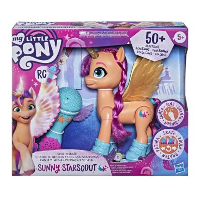 Ponei interactiv My Little Pony Sunny Starscout canta si patineaza