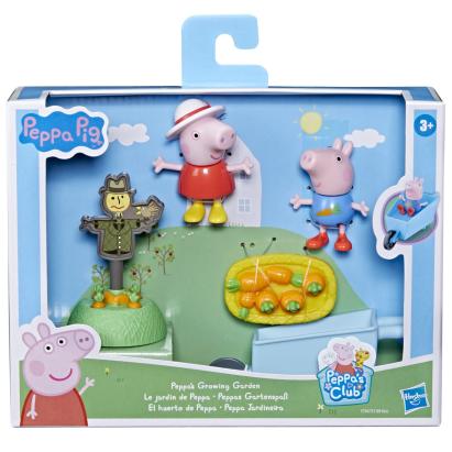 Set de joaca Peppa Pig - Aventura din Gradina Peppei cu 2 figurine
