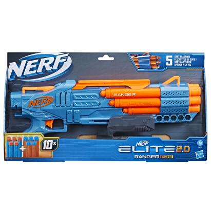 Pusca Nerf Elite 2.0 Ranger PD-5 cu 10 proiectile, pentru copii 8+