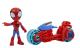 Set Spidey cu motocicletă și figurină Marvel, 10 cm, pentru copii 3+ ani