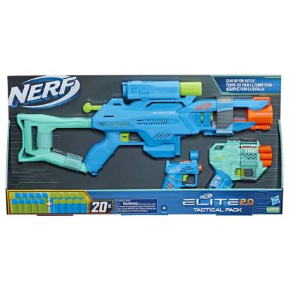 Set 3 blastere Nerf Elite 2.0 Tactical Pack cu 20 proiectile