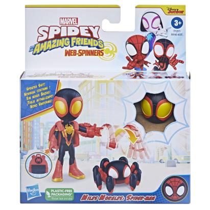 Figurina Miles Morales Spider-Man 10 cm cu accesorii, Spidey