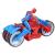Figurina Spider-Man cu motocicleta Web Blast Cycle si proiectile, 4+