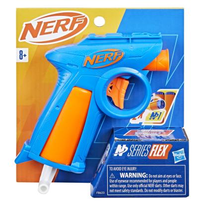 Blaster Nerf N Series Flex compact, cu 2 săgeți, pentru copii 8+