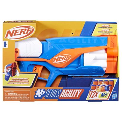 Blaster Nerf N Series Agility cu tambur rotativ si 12 darturi