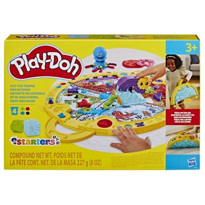 Play-Doh Starters covoraș de joacă pliabil cu 19 accesorii și 4 culori