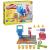Banc de lucru Play-Doh cu scule si plastilina, 5 culori, 3+