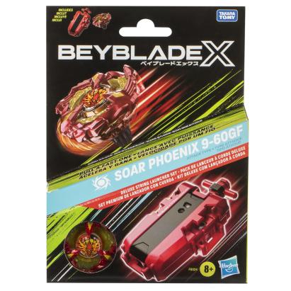 Set Beyblade X Soar Phoenix 9-60GF cu lansator pe sfoara Deluxe