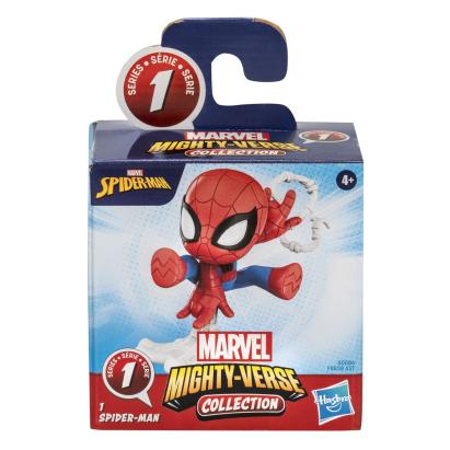 Figurină Spider-Man Mighty-Verse Seria 1, Marvel Hasbro, 6 cm