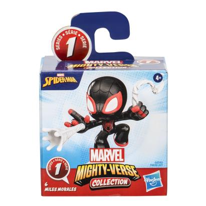 Figurină Miles Morales Marvel Mighty-Verse Seria 1, 6 cm, Hasbro