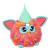 Jucarie interactiva Furby de plus multicolor, cu lumini si sunete, 6+