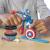 Figurina flexibila Play-Doh Marvel Captain America cu accesorii, 10 cm