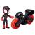 Set motocicletă și figurină Miles Morales Spider-Man 6 cm, Hasbro