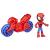 Set Spidey cu motocicletă și figurină Marvel, 6 cm, pentru copii 3+