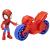 Set Spidey cu motocicletă și figurină Marvel, 6 cm, pentru copii 3+