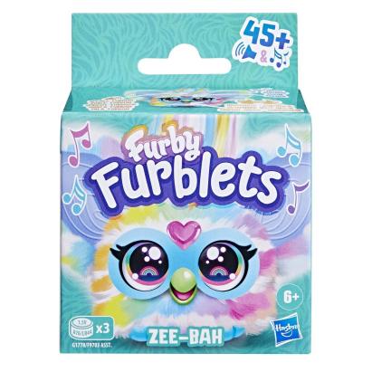 Jucarie interactiva Furby Furblets Zee-Bah, mini mascota muzicala