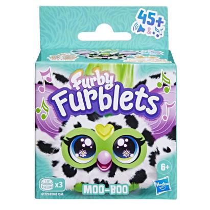 Jucarie interactiva Furby Furblets Moo-Boo cu 45+ sunete, Hasbro