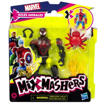 Figurina Marvel Avengers MixMashers Miles Morales 12 cm, Hasbro