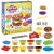 Set Play-Doh Kitchen Creations pentru gatit hamburger, 8 culori