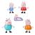 Set 5 figurine Peppa Pig cu familia completă și Baby Evie