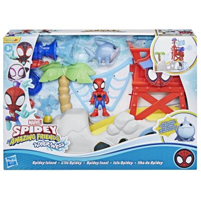 Set de joaca Marvel Spidey Insula lui Spidey cu figurina si accesorii