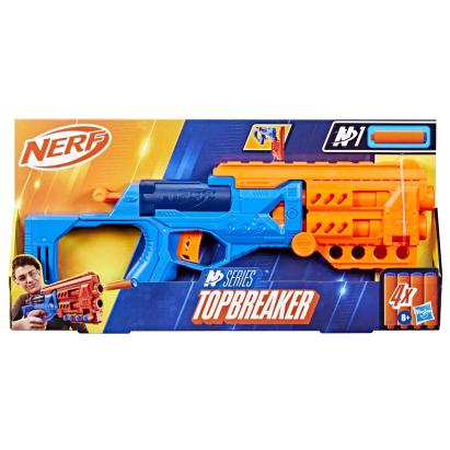 Lansator Nerf N Series Topbreaker cu 4 darturi, pentru copii 8+ ani