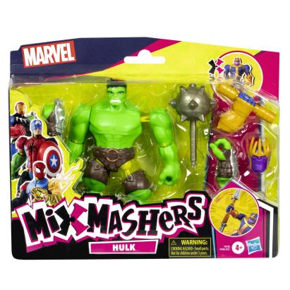Figurina Hulk Marvel Avengers MixMashers 12 cm cu accesorii