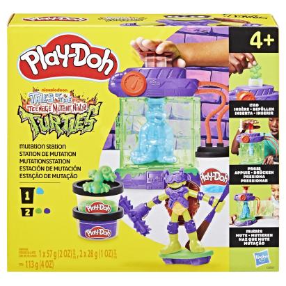 PLAY DOH POVESTIRI CU TESTOASE NINJA ADOLESCENTE MUTANTE SET STATIE DE MUTATII