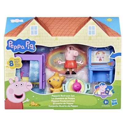 Set de joacă Peppa Pig - Dormitorul lui Peppa cu figurină și accesorii