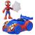 Set figurina Spidey cu vehicul Web Crawler Marvel, 7,6 cm