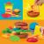 Set Play-Doh de gatit burger cu 6 culori si accesorii pentru modelaj