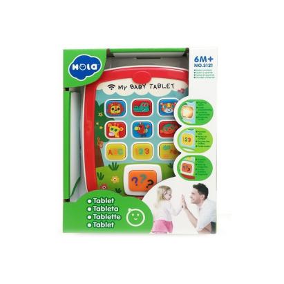 Tableta interactiva pentru bebe cu muzica, lumini si sunete educative