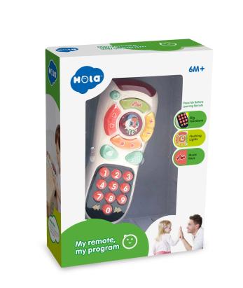 Telecomanda muzicala pentru bebelusi Hola Toys, cu lumini si sunete