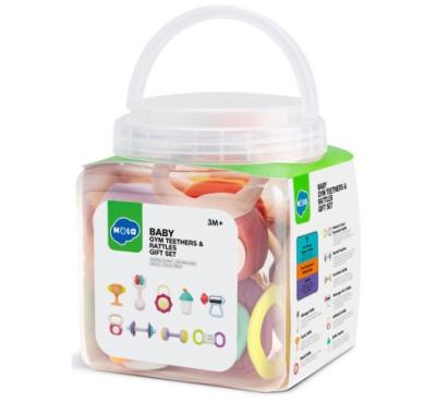 Set 9 jucarii gingivale sport pentru bebelusi, zornaitori 3+ luni