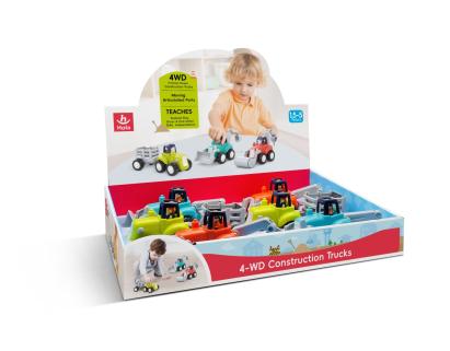 Mașinuță de construcții cu fricțiune 4WD, piese articulate, multicoloră