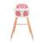 Scaun de masa Kinderkraft Sienna 2 in 1, roz, pentru copii 6 luni+