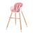 Scaun de masa Kinderkraft Sienna 2 in 1, roz, pentru copii 6 luni+