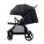 Cărucior sport Kinderkraft Grande Plus, pliabil, 0-22 kg, negru