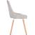 Scaun dining gri deschis Halmar K-284, tapițat, cu picioare din lemn masiv