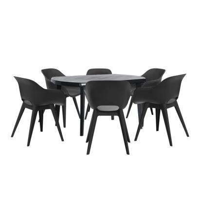 Curver Set mobilier de grădină Vira 6+1, grafit