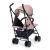 Carucior sport pliabil Kinderkraft Siesta roz, usor, 6 luni-22 kg