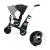 Tricicleta Kinderkraft EASYTWIST neagra, 5 in 1, scaun rotativ 360°