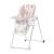 Scaun de masa pliabil Kinderkraft Yummy, roz, reglabil, 6 luni+
