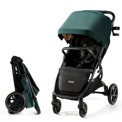 Cărucior sport ultra compact Kinderkraft Mitzy 0-22 kg, Jade Green