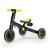 Bicicletă de echilibru și tricicletă 3 în 1 Kinderkraft 4TRIKE Black Volt