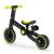 Bicicletă de echilibru și tricicletă 3 în 1 Kinderkraft 4TRIKE Black Volt