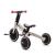 Bicicletă de echilibru și tricicletă 3 în 1 Kinderkraft 4TRIKE Silver Grey