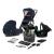 Carucior 3 in 1 Kinderkraft Prime cu scoica Mink Pro i-Size, Navy