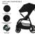 Carucior sport pliabil Kinderkraft TRIG 3 Onyx Black, 0-25 kg