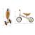 Bicicletă de echilibru Kinderkraft CUTIE Light Beige pentru copii